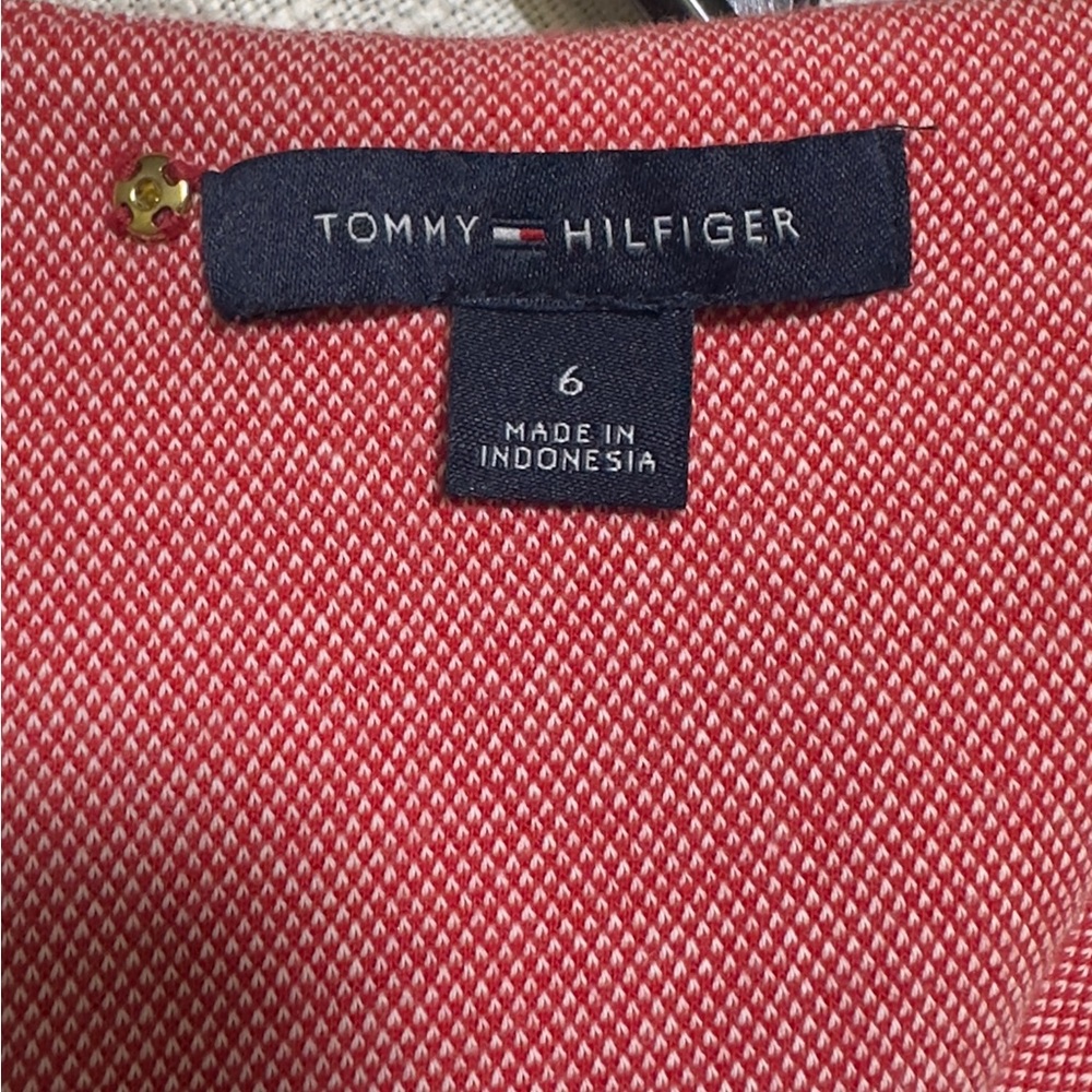 Tommy Hilfiger Red Textured Fabric